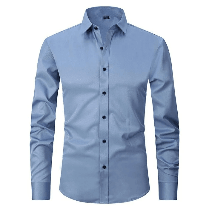 Camicia da uomo anti-pieghe e confortevole, perfetta per viaggi e giornate in ufficio.
