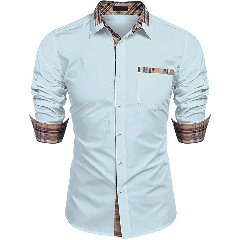 Camicia uomo slim fit a quadri abbinata a jeans. Look casual moderno per primavera ed autunno.