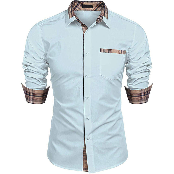 Camicia uomo slim fit a quadri abbinata a jeans. Look casual moderno per primavera ed autunno.