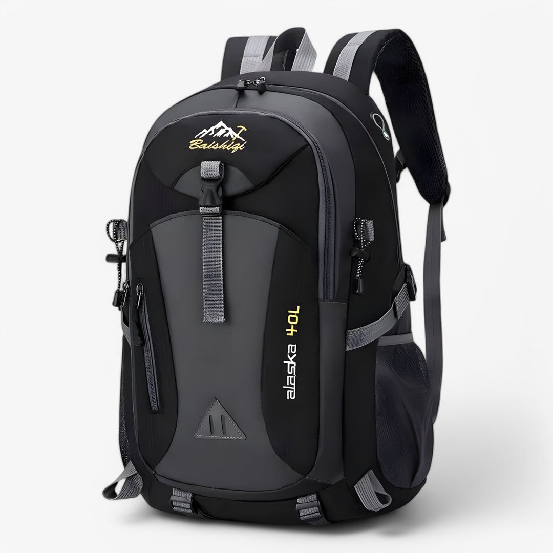 Zaino sportivo outdoor 30L resistente, unisex multicolore, perfetto per avventure e uso quotidiano.