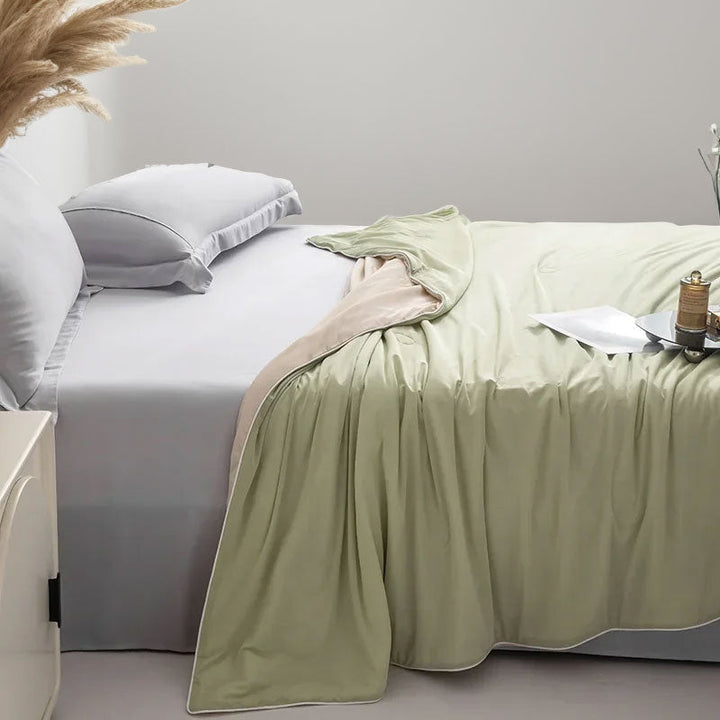 Coperta rinfrescante estiva, leggera e traspirante per un sonno anti sudore e riposante.
