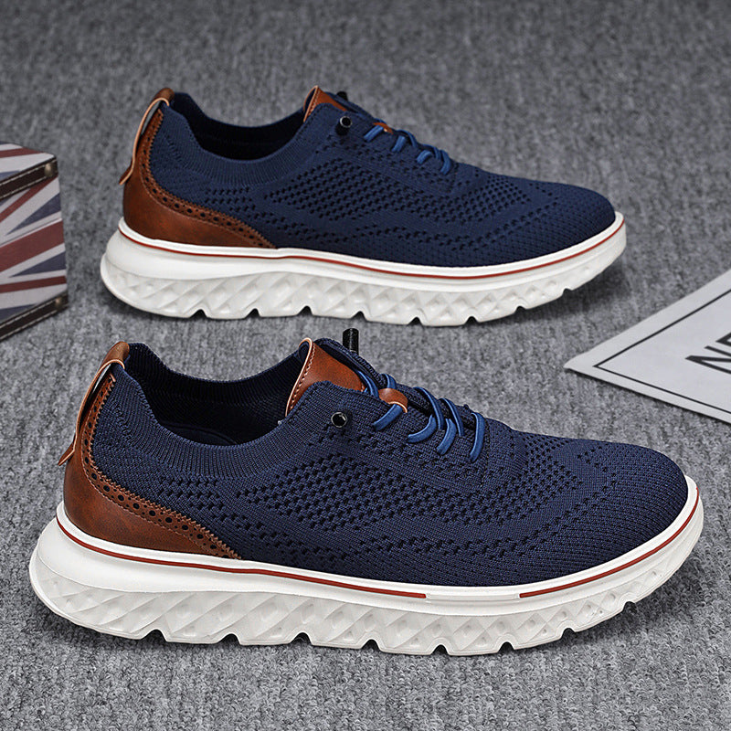 Scarpe uomo casual basse traspiranti, perfette per un look moderno e comfort duraturo.