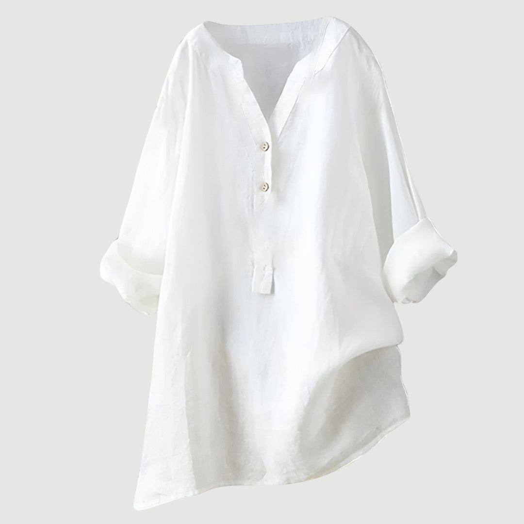 Camicia leggera donna 100% cotone, ideale per moda estiva e comfort.