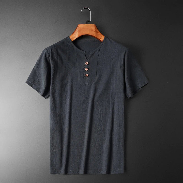 Look quotidiano: Maglietta uomo a girocollo, maniche corte, basica e versatile per il massimo comfort.