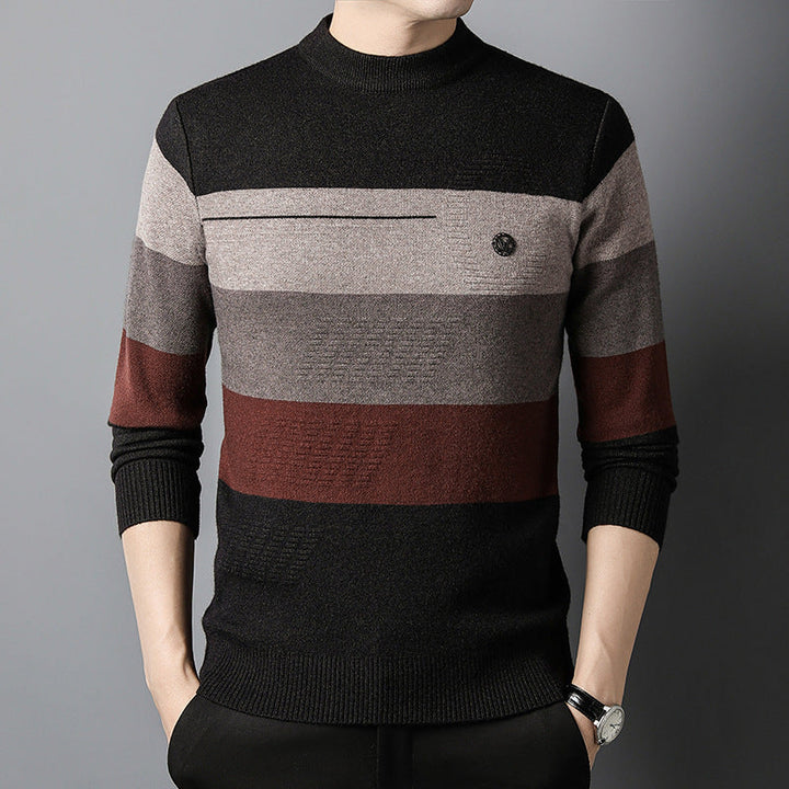 Maglia termica uomo elegante e casual, maniche lunghe e scollo tondo. Perfetta vestibilità slim per l'inverno.