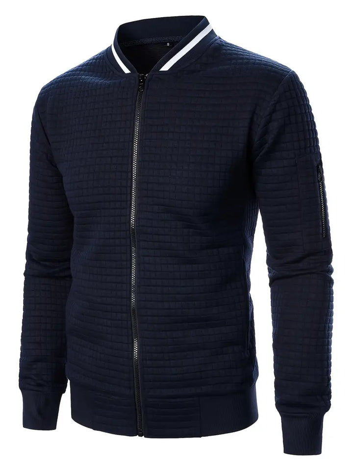 Giacca uomo primaverile/autunnale, casual, leggera e di tendenza con cerniera.