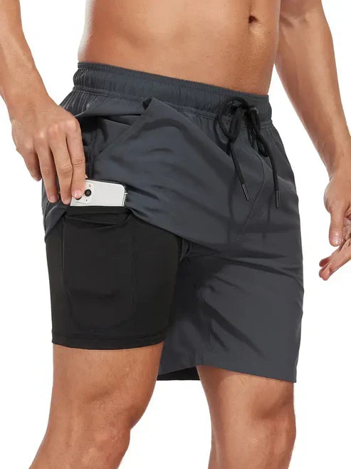 Pantaloncini uomo ad asciugatura rapida, leggeri e versatili. Ideali per sport acquatici e attività all'aperto.