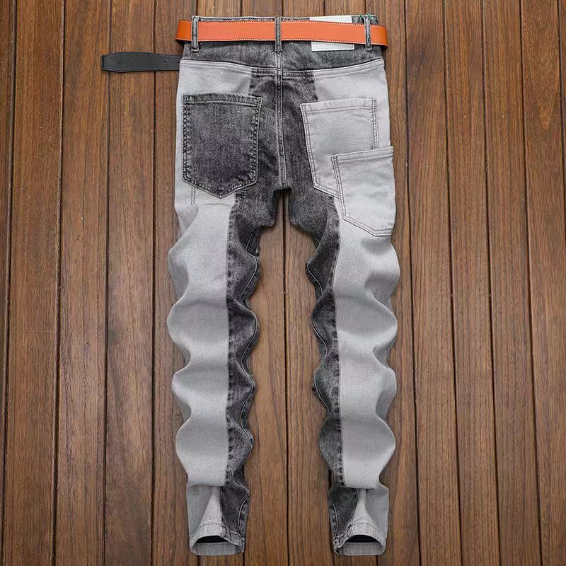 Moda uomo: jeans skinny slim fit elasticizzati ritagliati, perfetti per outfit casual o più ricercati e di tendenza.