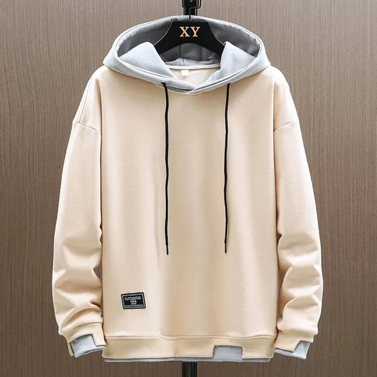 Felpa con cappuccio sportiva da uomo, perfetta per abbigliamento casual o stile quotidiano versatile e confortevole.