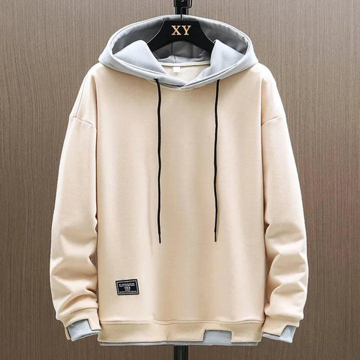 Felpa con cappuccio sportiva da uomo, perfetta per abbigliamento casual o stile quotidiano versatile e confortevole.