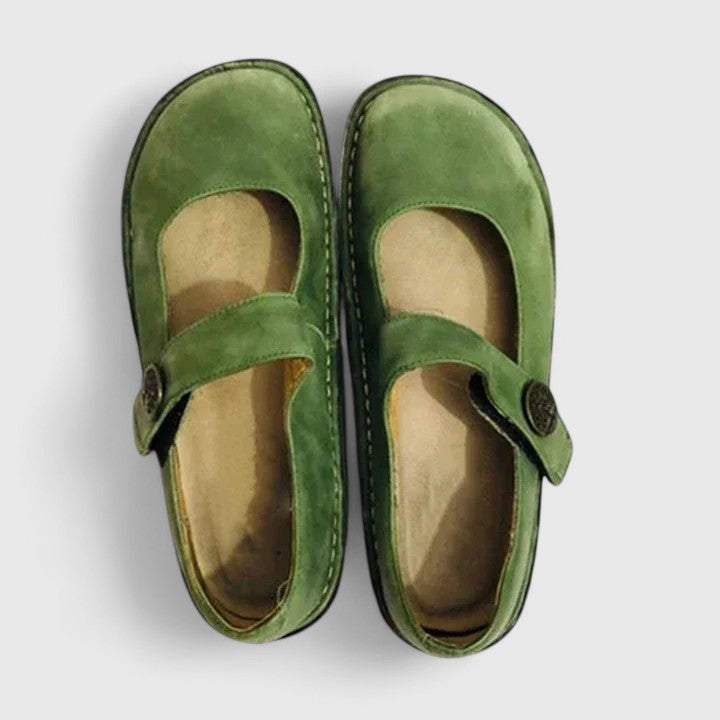 Scarpe comode Mary Jane ortopediche da donna, supporto stabile per benessere piede.