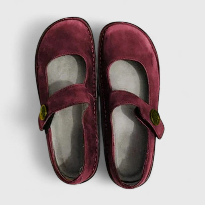 Scarpe ortopediche donna, modello Mary Jane, con supporto stabile e chiusura regolabile per il massimo comfort.