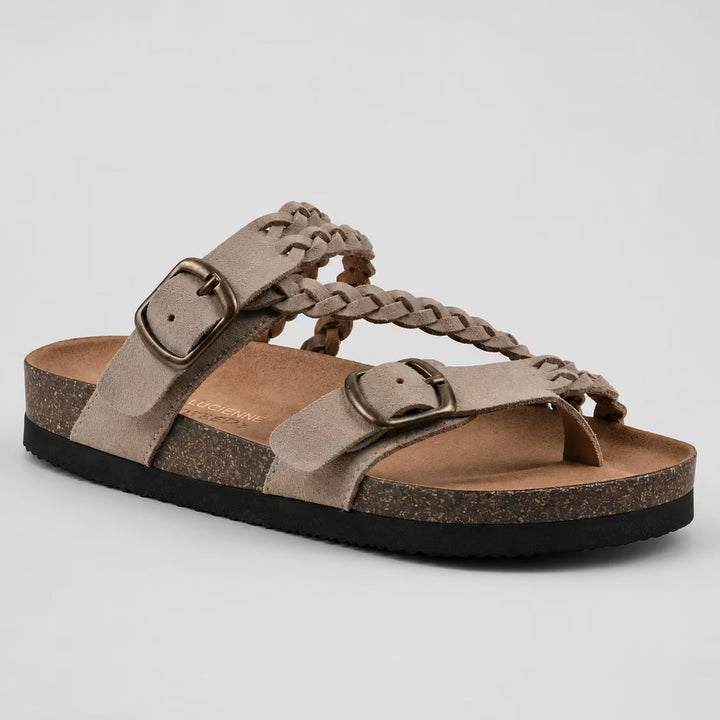 Sandali blu donna estivi, plantare anatomico, fibbia singola. Perfetti per stile casual e passeggio.