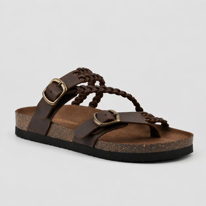 Sandali donna casual bianchi, plantare anatomico. Doppia fibbia per comfort quotidiano e moda.