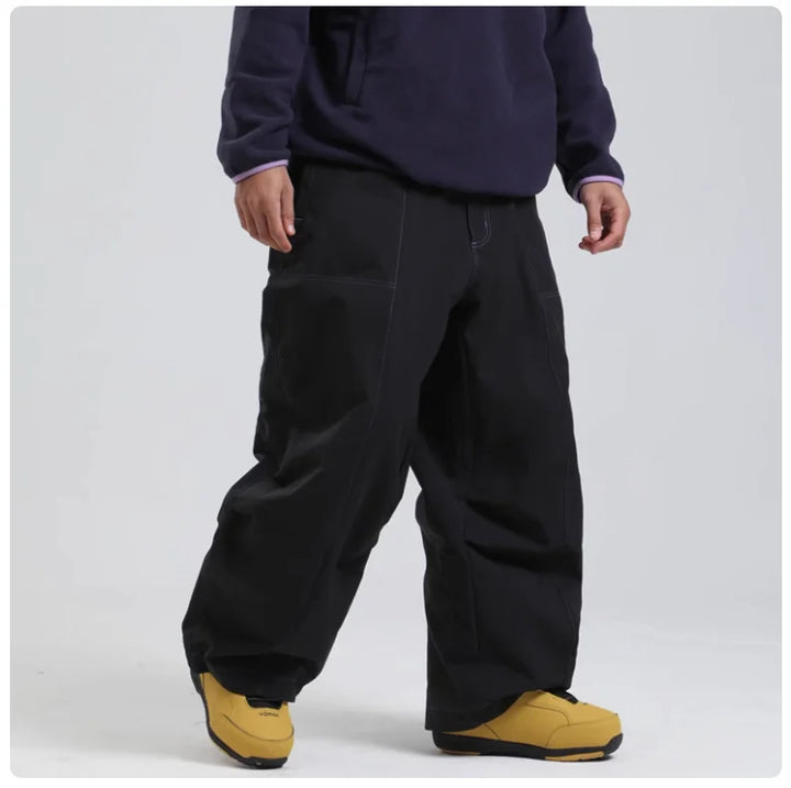 Pantaloni sci uomo impermeabili e isolati per sport invernali, ideali per sci e snowboard in montagna.