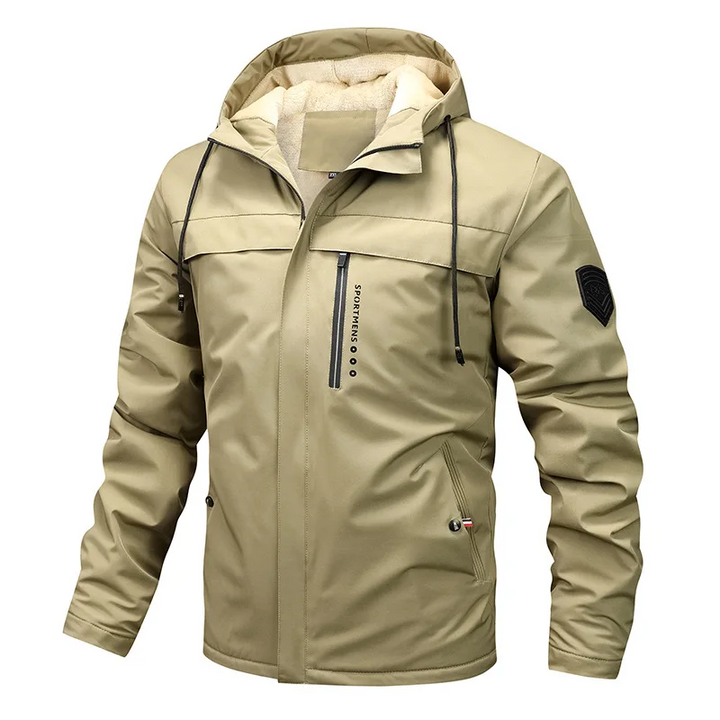 Giacca uomo antivento e idrorepellente, leggera, stile moderno, ideale per primavera/autunno.