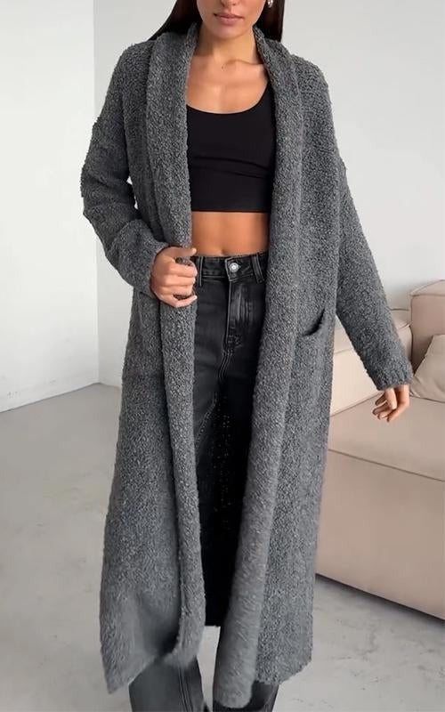 Cardigan donna lungo e colorato, taglia unica. Comfort quotidiano, stile casual chic per abbigliamento femminile.