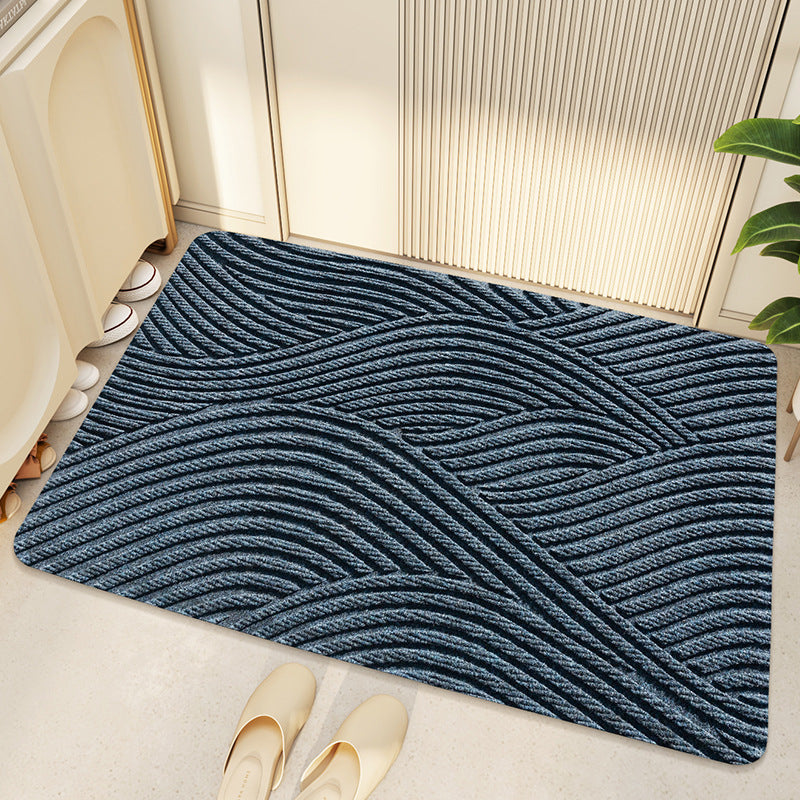 Zerbino moderno geometrico antiscivolo per ingresso. Tappeto resistente ideale per interno/esterno casa.