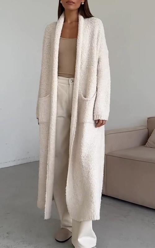 Cardigan lungo colorato, stile casual elegante. Abbigliamento donna versatile, aggiunge un tocco di colore al look.