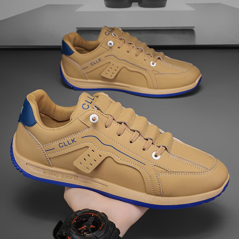 Scarpe moda uomo da skate basse, con punta tonda e lacci, perfette per un tocco casual e di tendenza.
