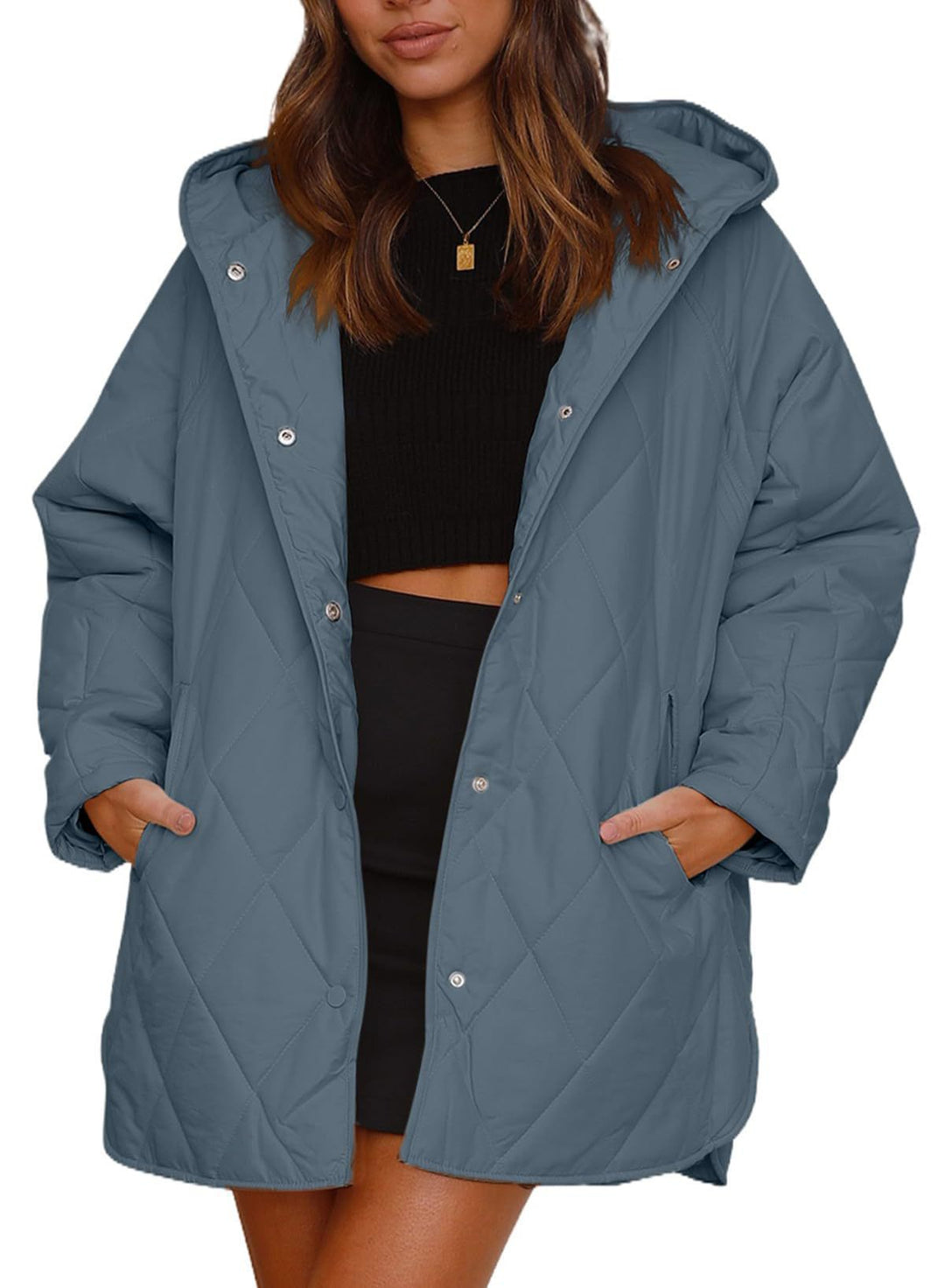 Giacca leggera trapuntata da donna per massimo comfort, ideale per le temperature fresche di mezza stagione.