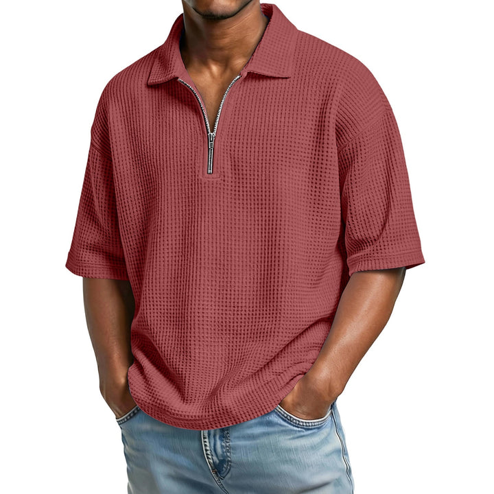 Polo Uomo Estiva in Maglia a Nido d'Ape, unisce comfort e stile. Ideale per la moda uomo e le vacanze.