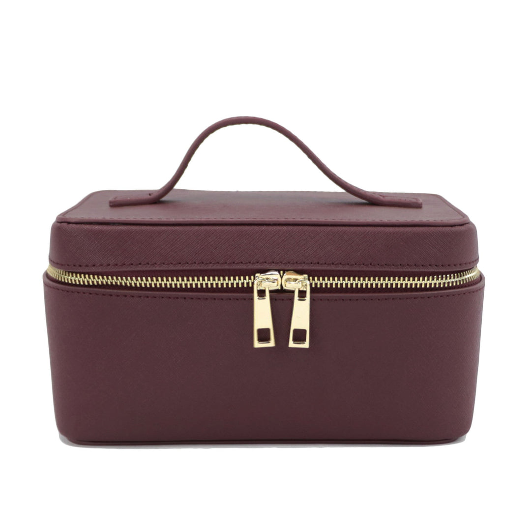 Borsa toilette da viaggio in vera pelle per donna, funzionale e portatile, per tutti i tuoi accessori.