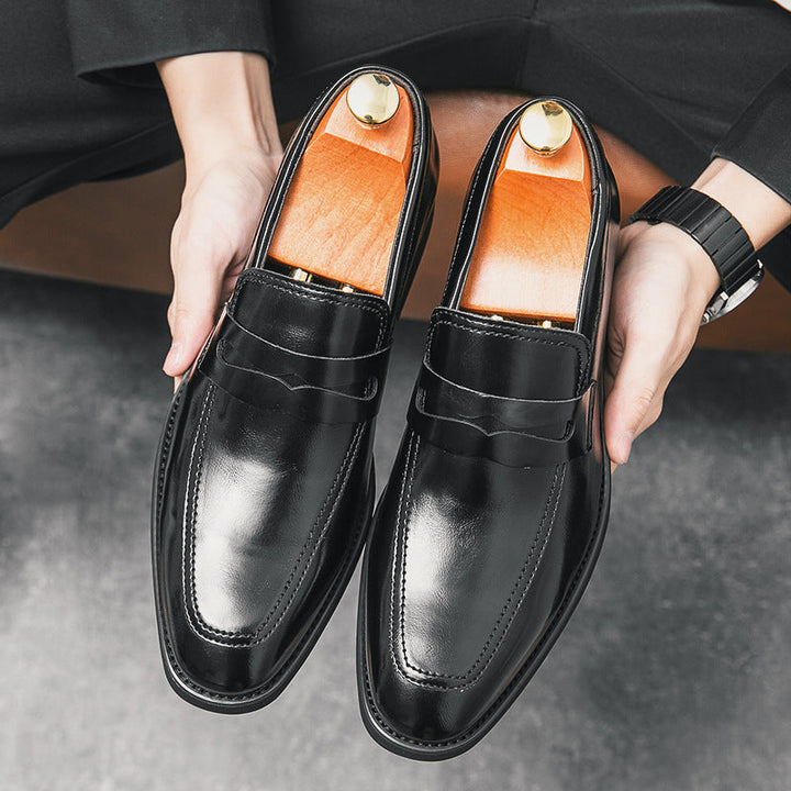 Mocassini uomo eleganti neri grandi taglie, comfort superiore con suola ammortizzata per calzature quotidiane versatili.