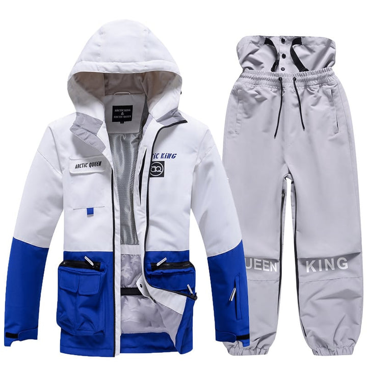 Set sci unisex per protezione dal freddo, isolante e resistente per la neve.