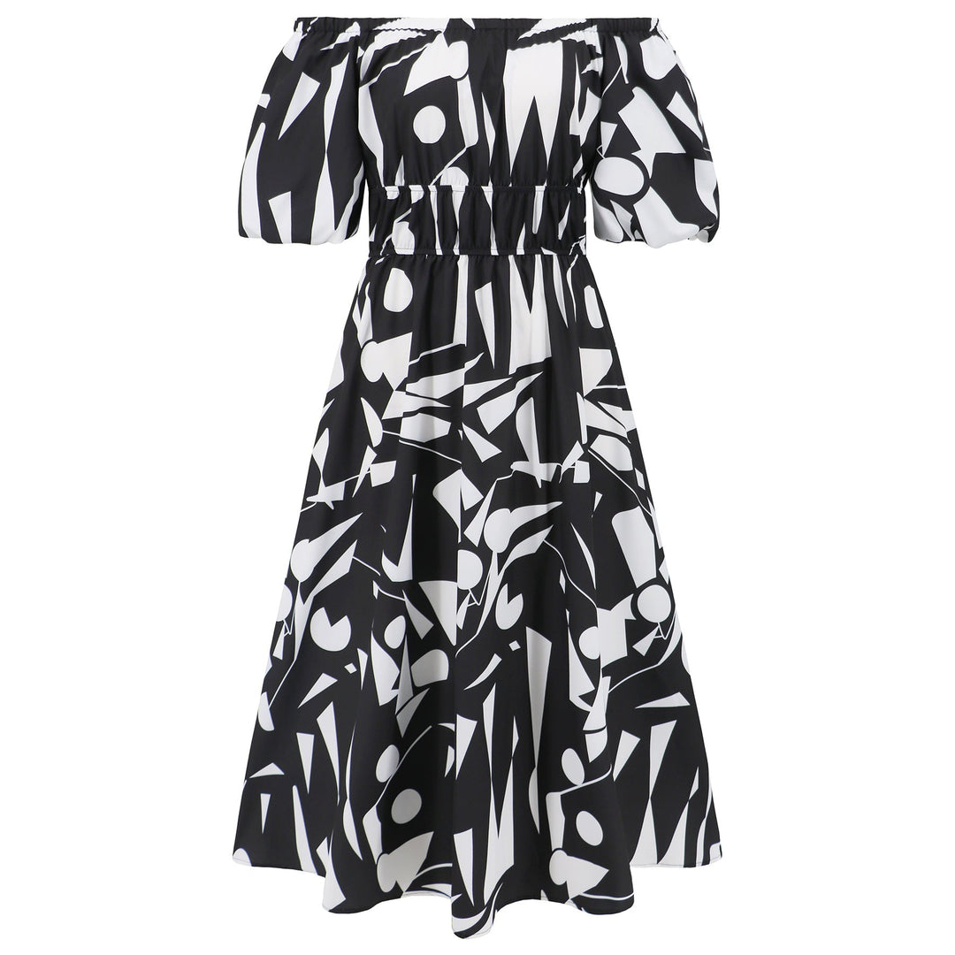 Abito donna midi monospalla con dettagli plissettati, che esalta la figura per un look da cerimonia o festa.