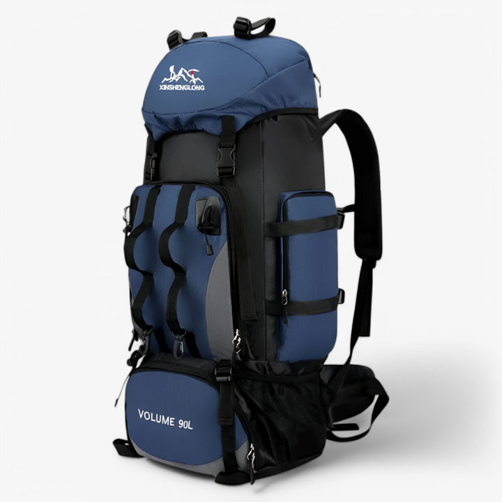 Zaino da trekking e viaggio 40L in versione multicolore, robusto e sportivo per avventure ed escursioni adulte.
