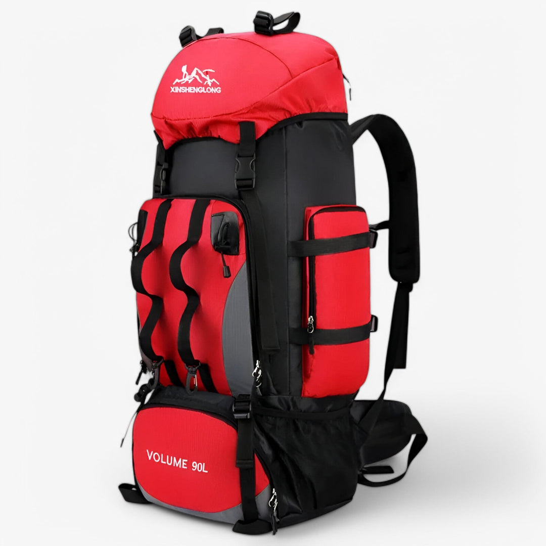 Zaino da trekking 40L leggero e resistente, perfetto per lunghe escursioni outdoor e viaggi, design unisex.