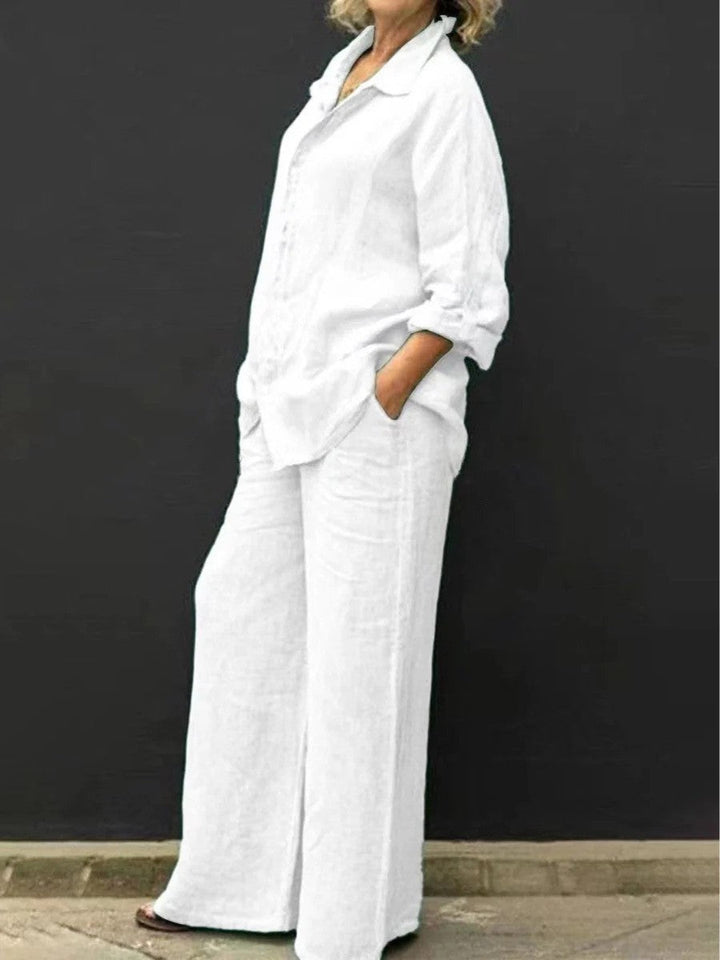 Completo sartoriale elegante da donna invernale, due pezzi, ideale per un look d'ufficio formale.