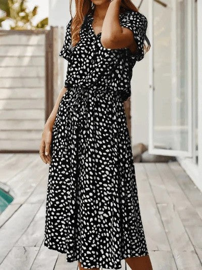 Shirtdress da donna, abito estivo leggero e morbido, per un comfort ideale in primavera/estate.