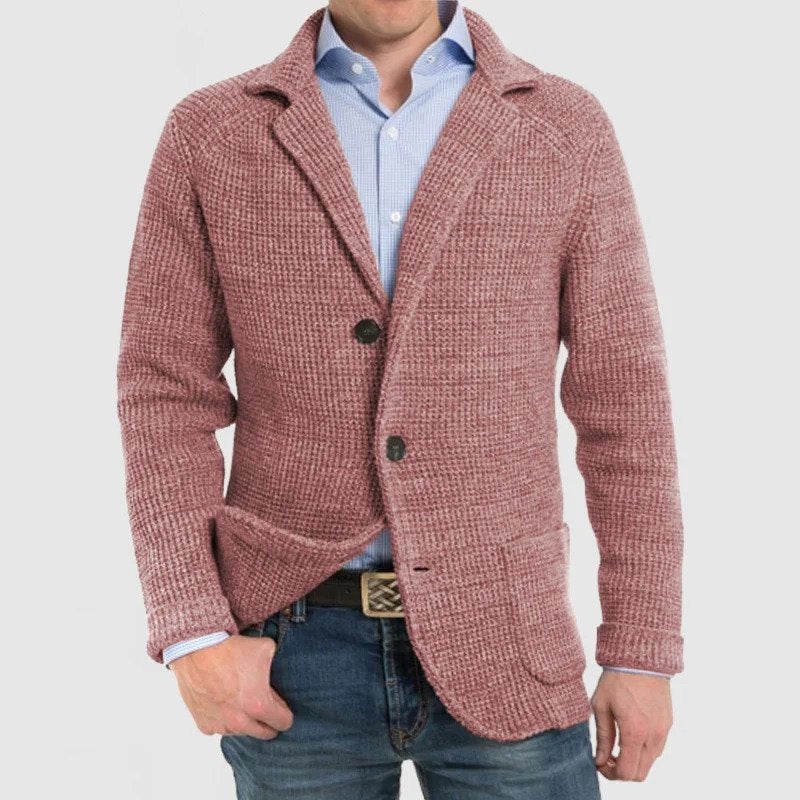 Giacca da uomo autunnale, elegante e moderna, con maniche lunghe, perfetta per un look raffinato.