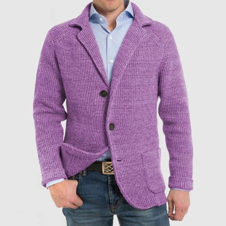 Giacca smart casual da uomo, elegante ma comoda, con tasche, perfetta per l'ufficio o tempo libero.