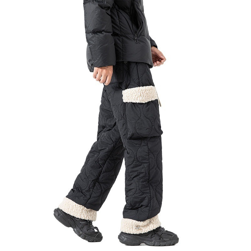 Pantaloni da sci uomo verde oliva, caldi, protettivi e sportivi, per affrontare la neve in montagna.