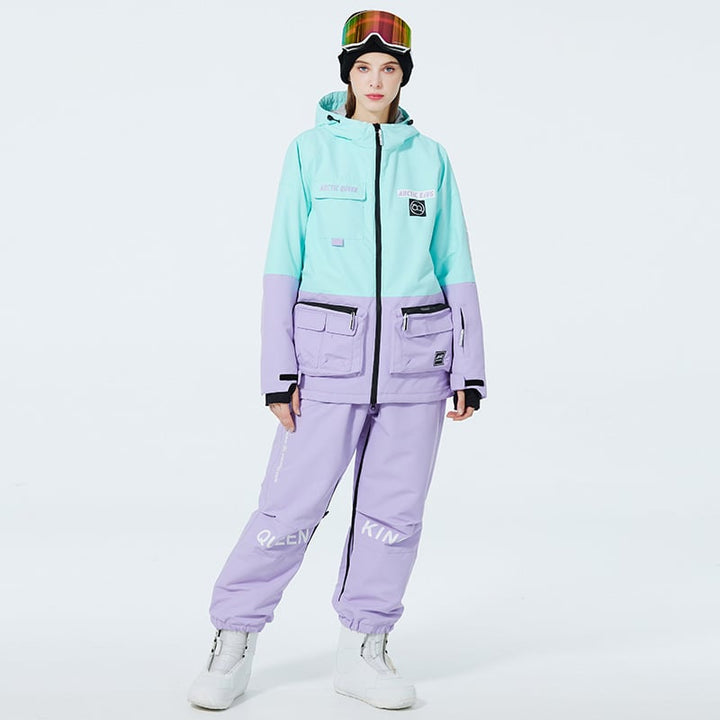 Completo da sci unisex resistente, per sport invernali e avventura in montagna.