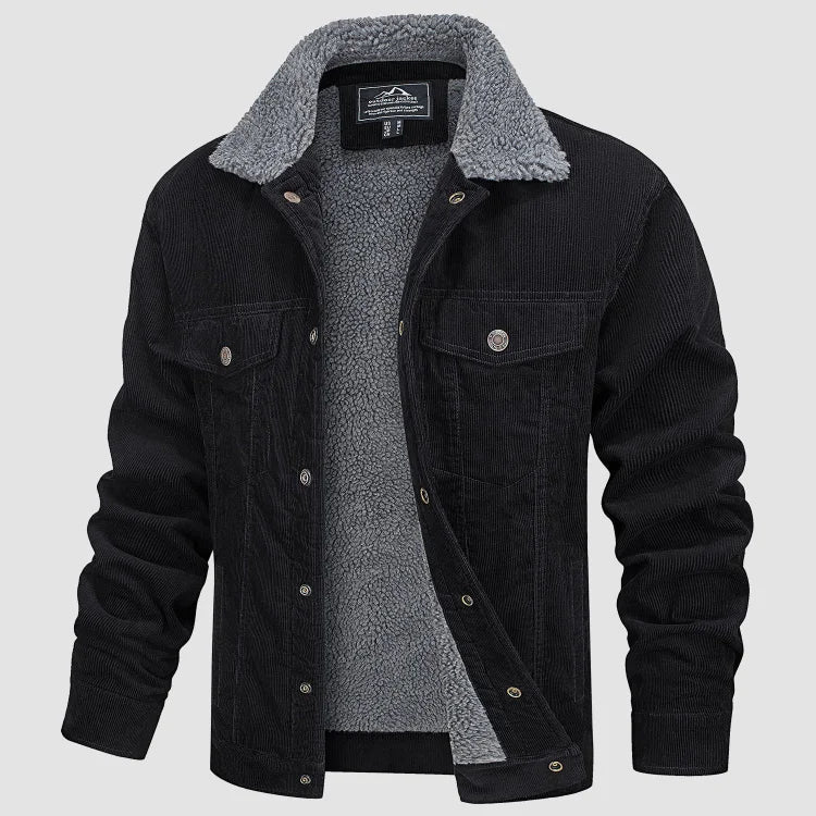 Giacca calda da uomo, modello camionista, versatile per diverse occasioni, perfetta per uno stile casual-chic.