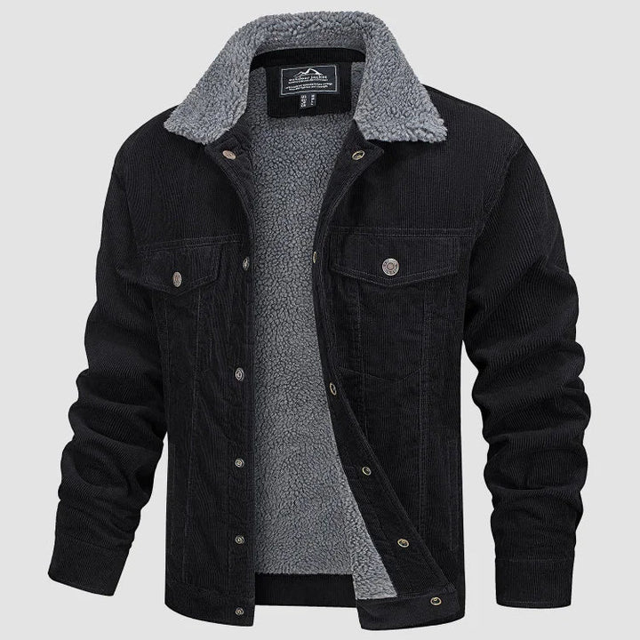 Giacca calda da uomo, modello camionista, versatile per diverse occasioni, perfetta per uno stile casual-chic.
