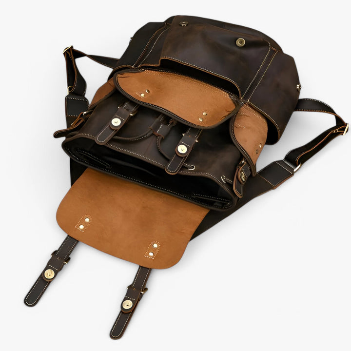 Borsa zaino uomo versatile 46cm, perfetta combinazione di stile, eleganza e funzionalità per ogni giorno.