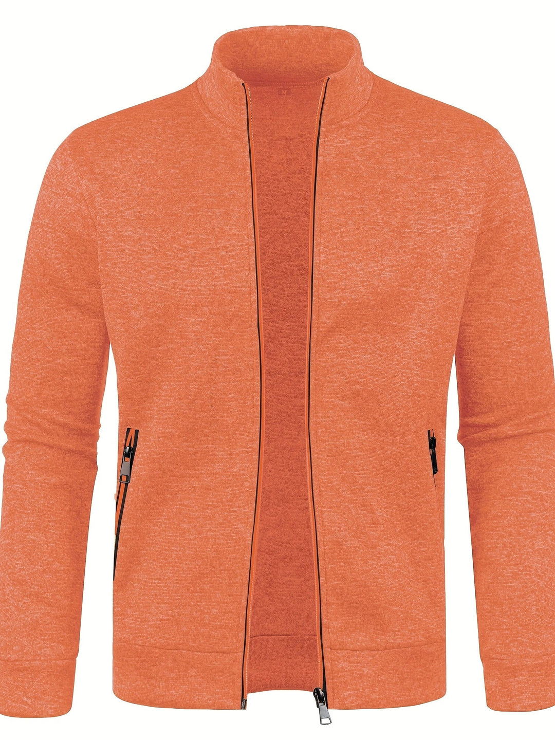 Cardigan da uomo in maglia calda con zip, capo essenziale, confortevole e alla moda.