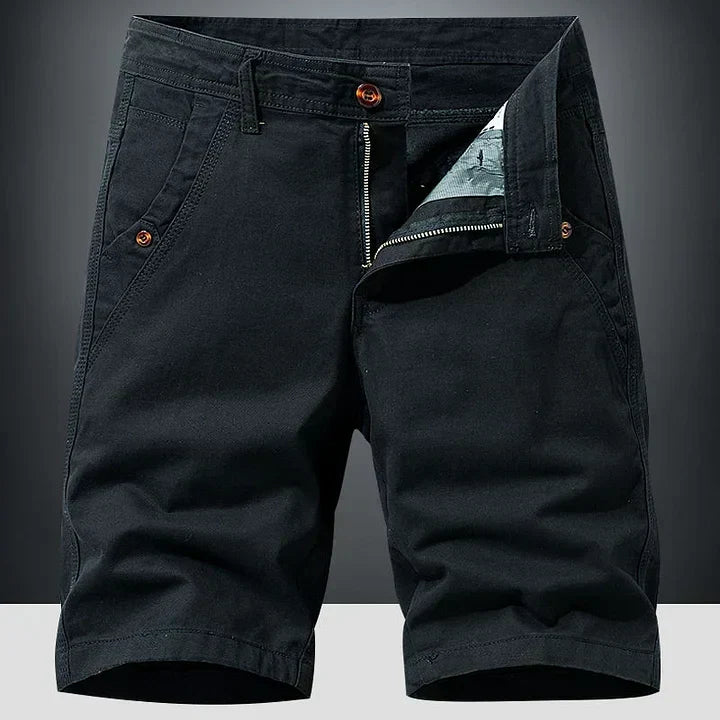 Pantaloncini uomo chino workwear, robusti ma eleganti per la moda casual estiva e l'uso quotidiano.
