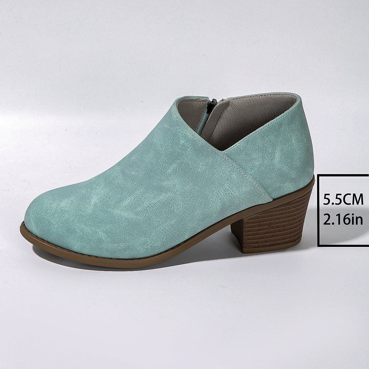 Stivaletti donna invernali alla caviglia, disponibili nero, blu, kaki, per un comfort e stile casual.