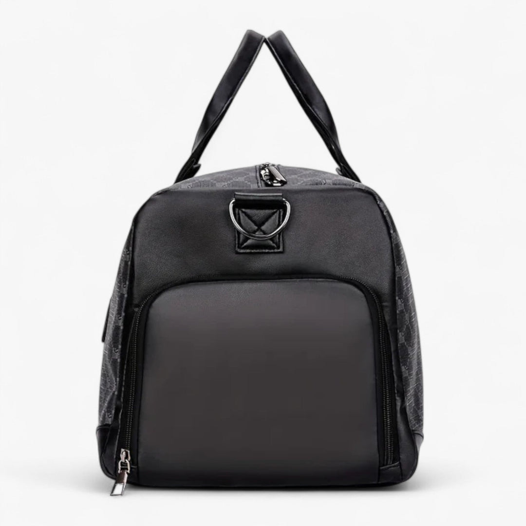 Il borsone viaggio ideale per un'organizzazione perfetta. Design unisex a foglie, comodo e spazioso per ogni avventura.