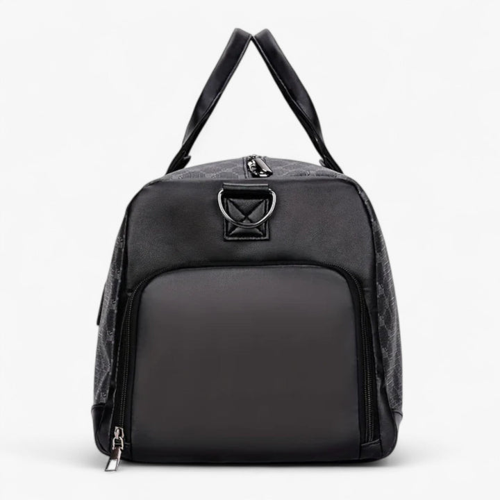 Il borsone viaggio ideale per un'organizzazione perfetta. Design unisex a foglie, comodo e spazioso per ogni avventura.