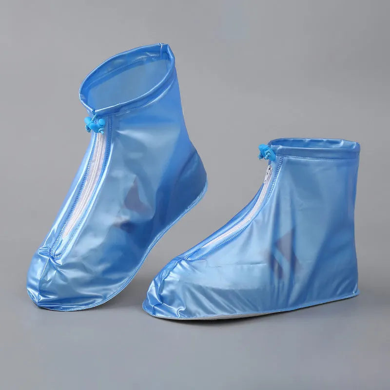 Robusti copriscarpe impermeabili unisex per pioggia. Con zip e coulisse, offrono protezione duratura da fango outdoor.