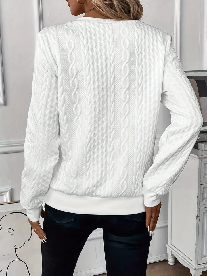 Maglione da donna versatile con cerniera, perfetto per ogni outfit e occasione.