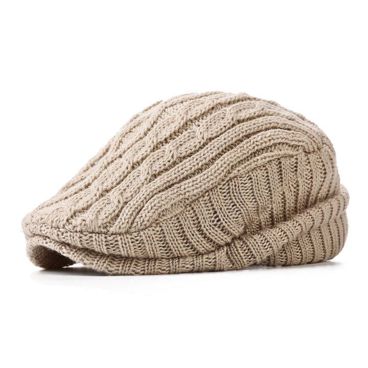 Berretto piatto unisex, design classico con visiera. Accessorio moda versatile, caldo per le stagioni fredde.