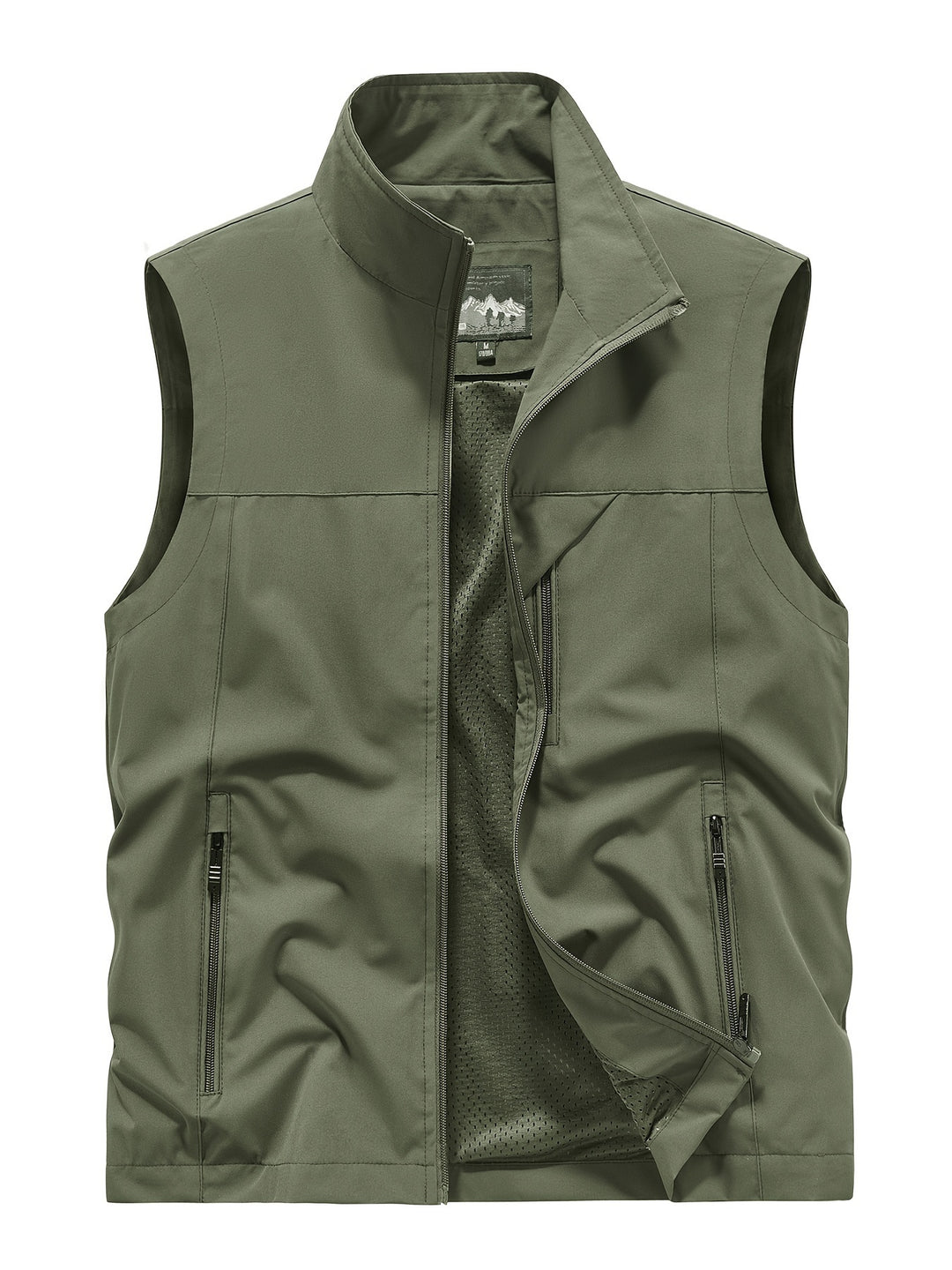 Gilet da uomo in poliestere, ultraleggero e traspirante. Essenziale per trekking, running e viaggi estivi.